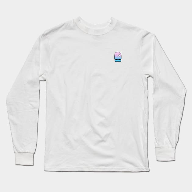 ghost Long Sleeve T-Shirt by Bowlcut Pug